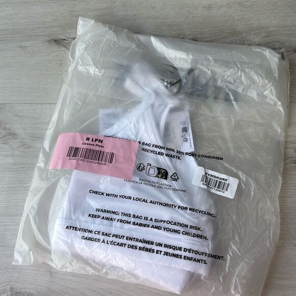 GYMSHARK RUCHED STRAPPY SPORTS BRA Light Support White NWT in packaging - Picture 6 of 7